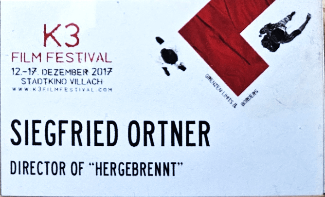 K3 Filmfestival-Anstecker für Hergebrennt