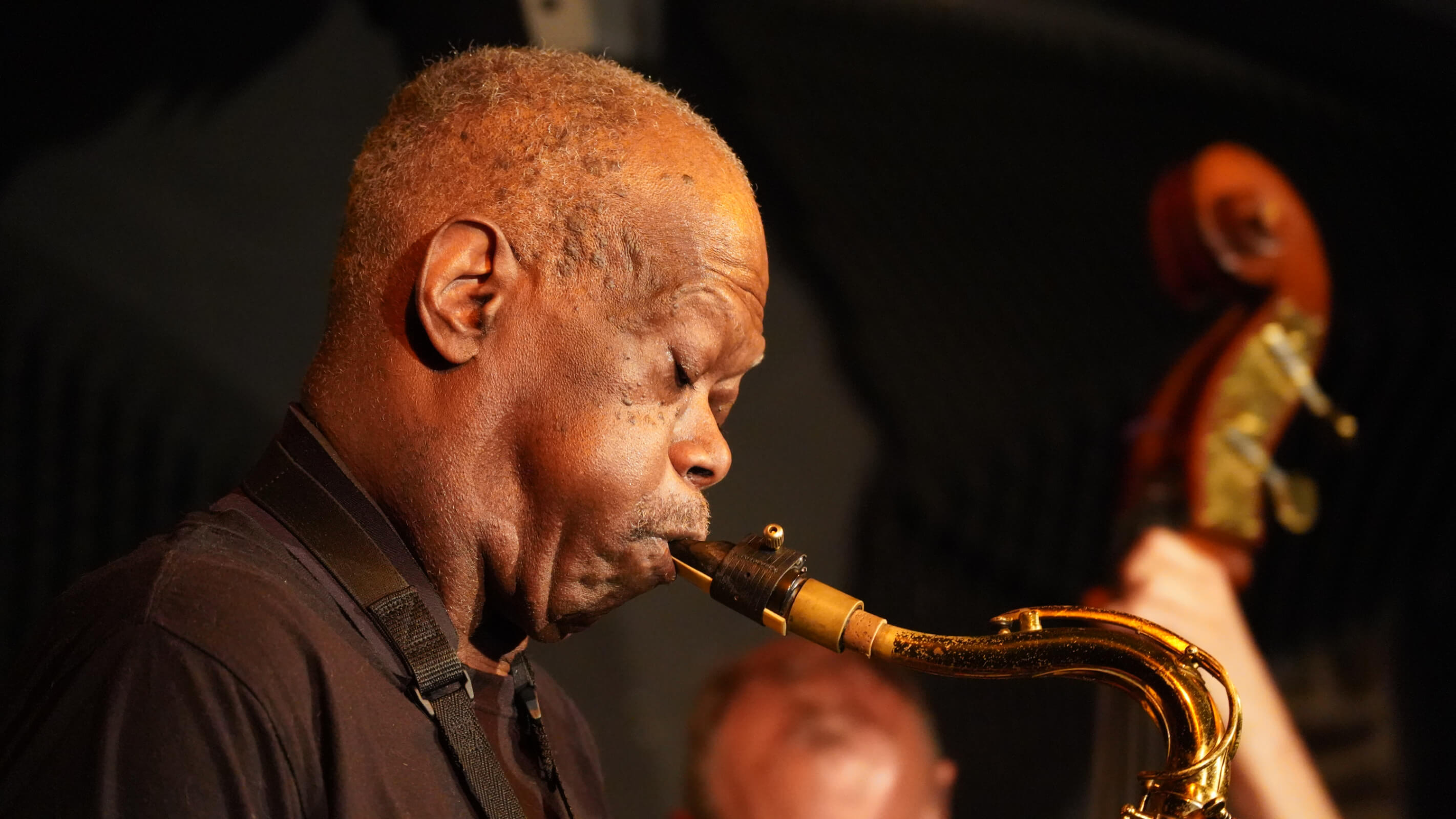 Joe McPhee bei einem Auftritt im Kulturforum Villach